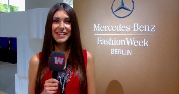 Miss Berlin Klaudia Kojouharova auf der Fashion Week