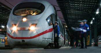 Züge der deutschen Bahn sind etwas pünktlicher
