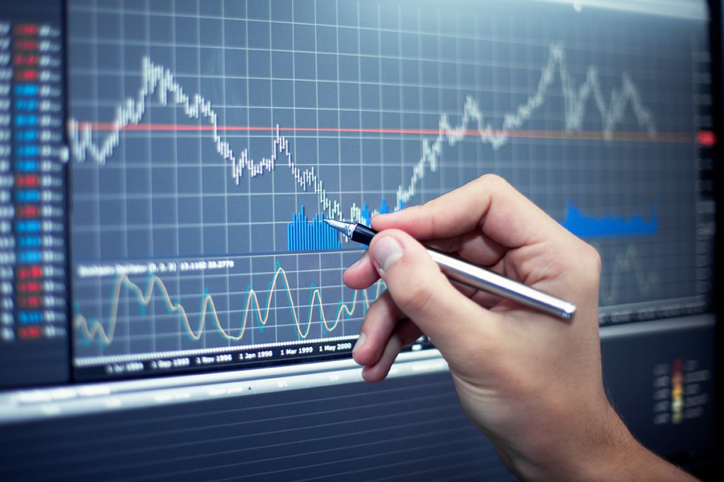 Forex Diagramm bei der Markt Analyse