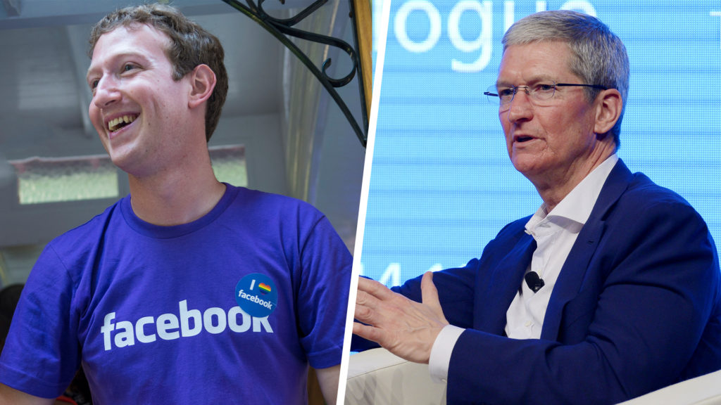 Apple-Chef Tim Cook legt sich mit Facebook und Google an Apple-Chef Tim Cook legt sich mit Facebook und Google an