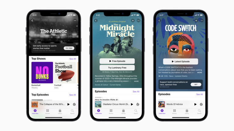 Apple stellt kostenpflichtiges Abo-Modell für Podcasts vor Apple Podcasts mit kostenpflichtigem Abo-Modell
